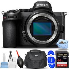 Digital Cameras Nikon Z 5 Mirrorless Digital Camera Body Only 1649 64GB Gadget Bag Bundle