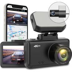 Camcorders Dash-cam 4k car camera,built in wifi gps car dashboard camera, full hd 170&17