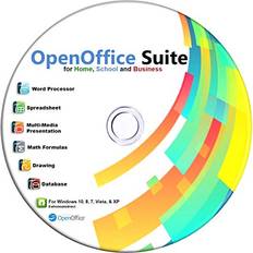 Open Office on CD for Home Student and Business Compatible with Microsoft Office Word Excel PowerPoint for Windows 10 8 7 powered by Apache