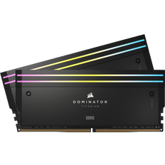 64 GB - DDR5 RAM minne Corsair Dominator Titanium RGB Black DDR5 6000MHz 2x32GB (CMP64GX5M2B6000C30)