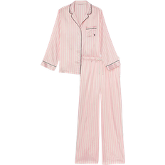 Sleepwear Victoria's Secret Satin Long Pajama Set - Pink Iconic Stripe
