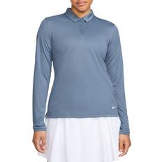 Nike Women's Dri-FIT Victory Long Sleeve Golf Polo - Diffused Blue