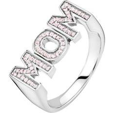 Dame Ringer Maria Black Mom Ring - Silver/Pink