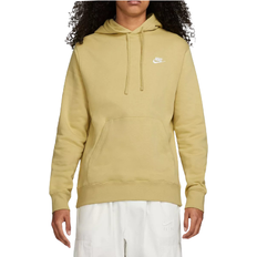 Nike Tops Nike Men's Sportswear Club Fleece Pullover Hoodie - Buff Gold/White