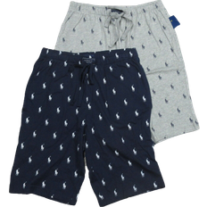Pants & Shorts Polo Ralph Lauren Men's All Over Pony Print Cotton Sleep Shorts 2-pack - Blue