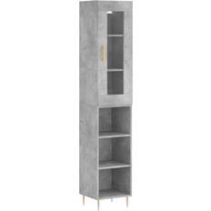 vidaXL Engineered Wood Concrete Grey Oppbevaringsskap 34.5x180cm
