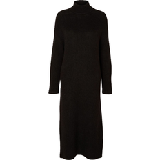 Kjoler Selected Maline Long Sleeve Knit Dress - Black