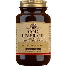 D-vitaminer Kosttilskudd Solgar Cod Liver Oil 100 st