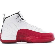 White Children's Shoes Nike Air Jordan 12 Retro GS - White/Varsity Red/Black