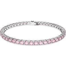 Swarovski Jewelry Swarovski Matrix Tennis Bracelet - Silver/Pink