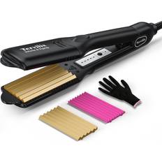 Hair Stylers Terviiix ZigZag & Straight Crimping Iron with 2 Plates