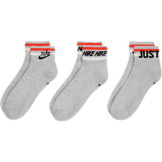 Nike Everyday Essential Socks 3-pack - Grey Heather/Black/White/Orange