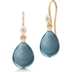 Julie Sandlau Prima Ballerina Earrings - Gold/London Blue/Transparent
