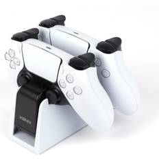 Konix Dual Charge Base PS5 Controller - White