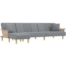 vidaXL Fabric Light Gray Sofa 279cm 3-Sitzer