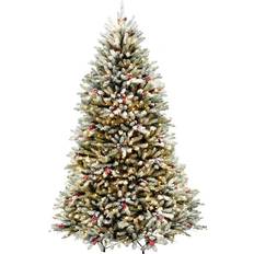 Three Posts Dunhill Fir Green/White/Clear Lights Christmas Tree 90"