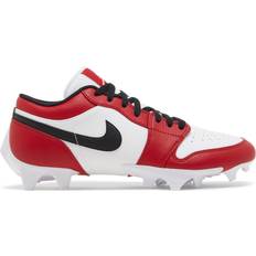 Leather Soccer Shoes Nike Jordan 1 Low TD Cleat Chicago 2023 M - White/Black/University Red