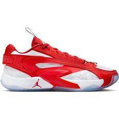 Men - Red Basketball Shoes Nike Luka 2 Team Bank - White/Pure Platinum/University Red
