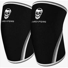 Gymreapers 7mm Knee Sleeves Black/White Medium