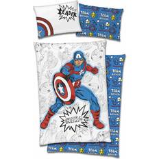 Avengers Marvel Sengesett 140x200/50x70 Captain America