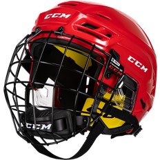 CCM Ishockeyhjelmer CCM Hockey Helmet Tacks 210 Combo - Red