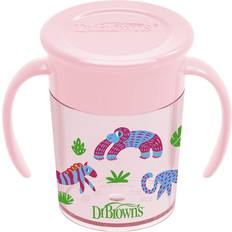 Dr. Brown's Sippy Cups Dr. Brown's 360 Spoutless Transition Cup, Pink, TC71005