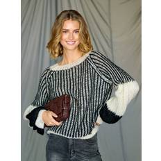 Noella Overdeler Noella Liana Knit Sweater - Cream/Black