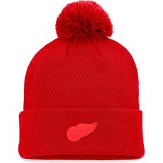 Fanatics Beanies Fanatics Women's Branded Red Detroit Red Wings Authentic Pro Road Cuffed Knit Hat with Pom