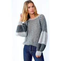 Noella Gensere Noella Liana Knit Sweater Grey Melange Mix
