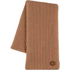 Gucci Accessories Gucci Ribbed-knit wool and cashmere scarf beige One fits all