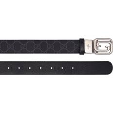 Gucci Accessories Gucci GG reversible canvas and leather belt black 110CM