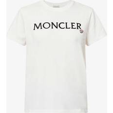 Moncler Tops Moncler White Embroidered T-Shirt 033 White