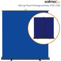 Fotohintergründe Walimex Pro Roll-up Panel Hintergrund blau 210x220