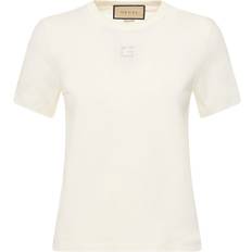 Gucci T-Shirt Square aus Baumwoll-Jersey Weiß