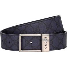 Gucci Belts Gucci New Frame Gg Leather Belt - Blue