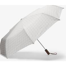 Polyester Umbrellas Michael Kors Empire Signature Logo Umbrella Brown ONE SIZE