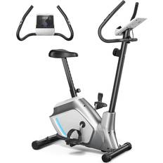 Costway Exercise Bikes Costway 2-in-1 Elliptical Trainer Exercise Bike w/ LCD Screen 8 Magnetic Resistances