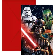 Gratulasjonskort & Innbydelseskort Procos Indbydelser Star Wars 6-pak