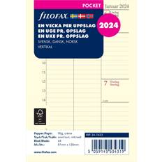 Filofax Kontorartikler Filofax Kalendersett 2024 Dagbok Pocket, Uke/Oppslag Vertikalt