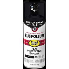Rust-Oleum Paint Rust-Oleum 12 Stops 5-in-1 Spray Paint, Flat Black