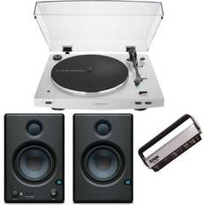 Audio Technica Turntables Audio Technica AT-LP3xBT Automatic Bluetooth Belt-Drive Turntable White Bundle