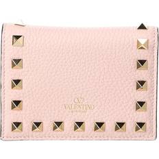 Valentino Garavani Pink Small Rockstud Wallet - 16Q Rose Quartz UNI