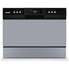 Black - Freestanding Dishwashers Midea Comfee 6-Place Setting EnergyStar Compact Black
