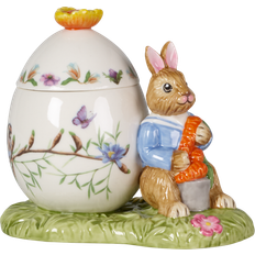 Zierelemente Villeroy & Boch Bunny Tales Egg Jar Max with Carrot Multicoloured Osterdekoration 11cm