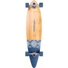 Retrospec Skateboard Retrospec Zed Navy Paisley 41" Pintail Longboard Skateboard" Multi-Colored One Size