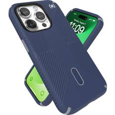 Apple iPhone 15 Pro Mobile Phone Cases Speck Presidio2 Grip Apple iPhone 15 Pro Magsafe Case Blue