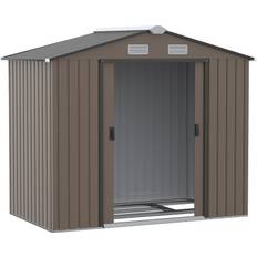 Brown Outbuildings OutSunny 7 4 Storage Shed Tool House (Building Area )
