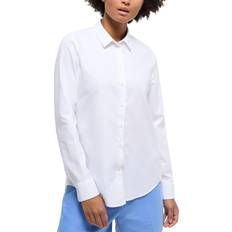 Jersey Hemden Eterna Jersey Shirt Blouse - White