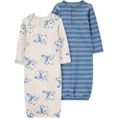 Nightwear Children's Clothing Carter's Baby 2-Pack Sleeper Gowns PRE Blue/White
