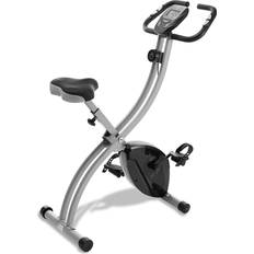 Cardio Machines Node Fitness Stationary Folding Indoor Cycling Exercise Bike Standard Silver